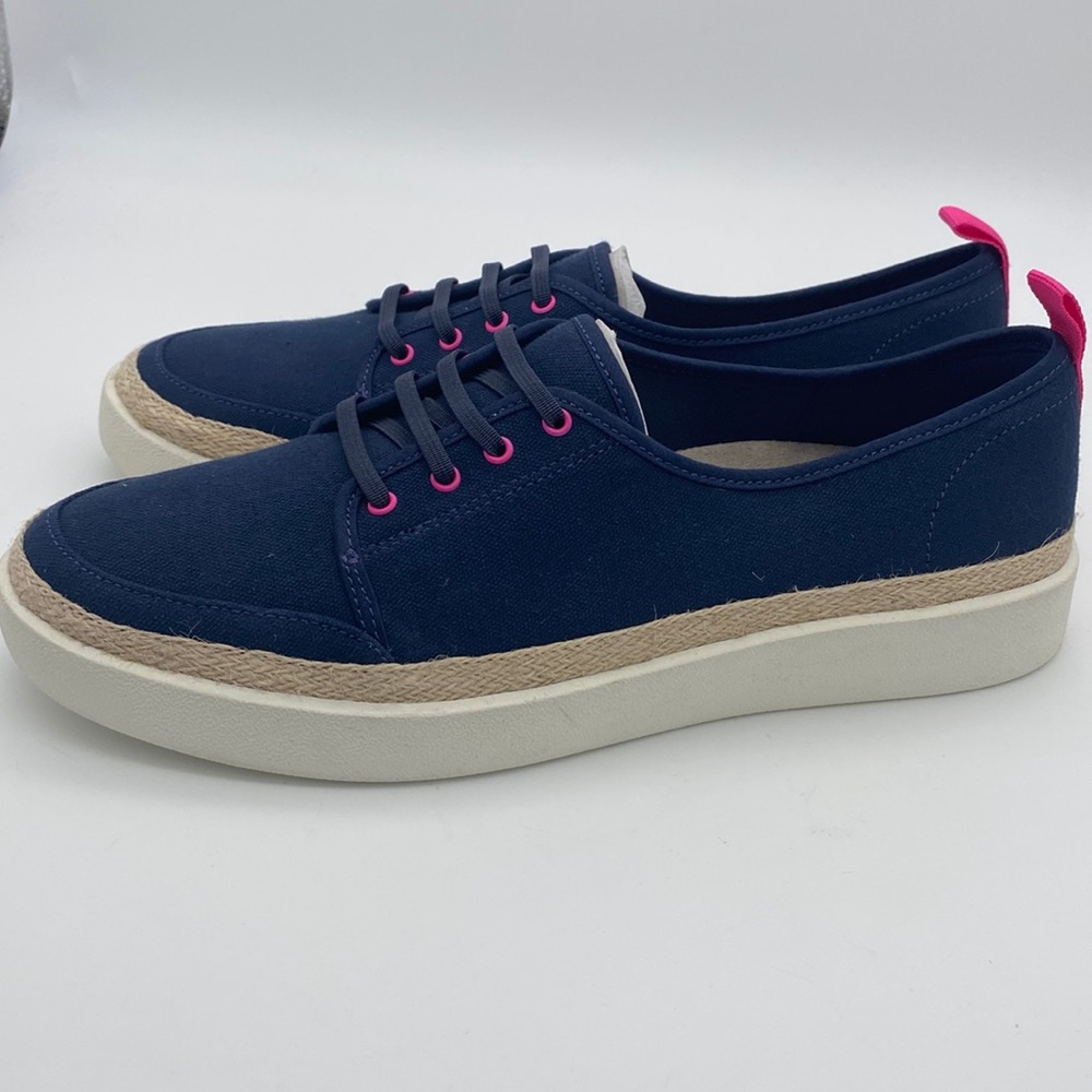NWOT VIONIC Jovie blue comfort sneakers size 9 minimalist espadrille slip on